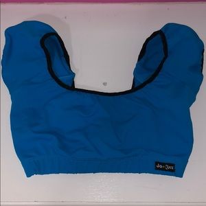 Jo & Jax blue princess sleeve sports bra